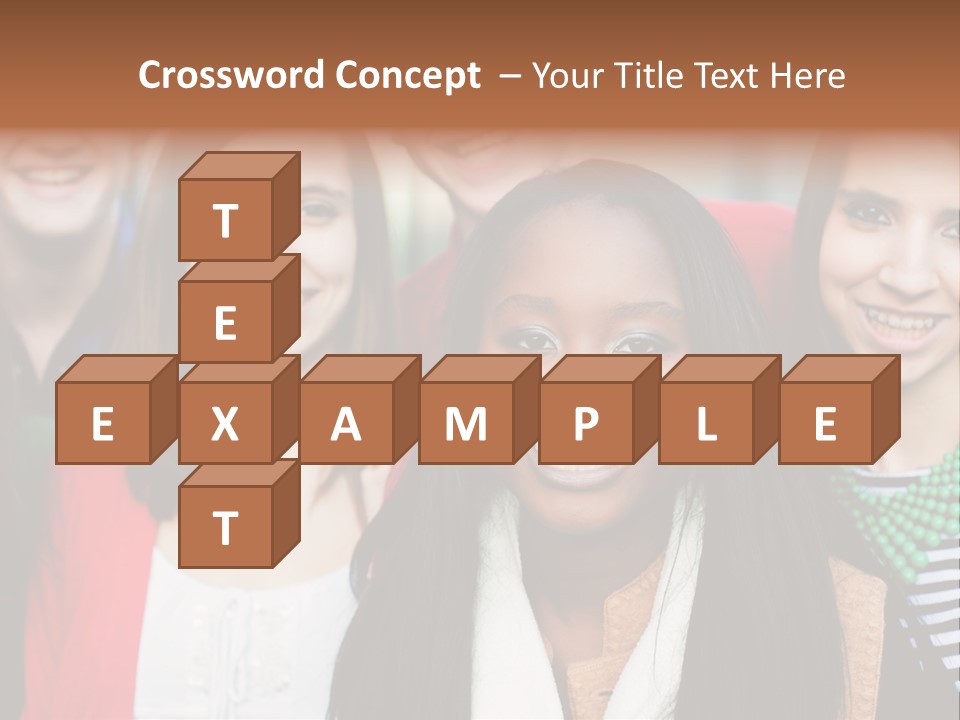 Multiethnic Person Girl PowerPoint Template