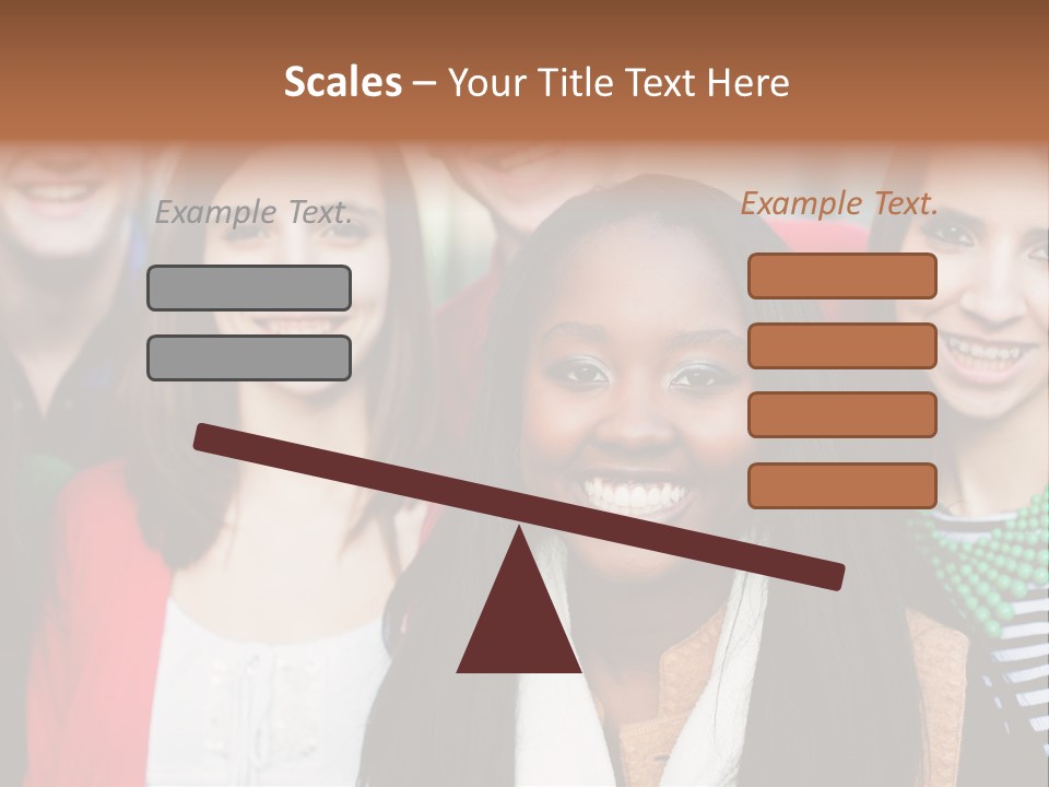 Multiethnic Person Girl PowerPoint Template