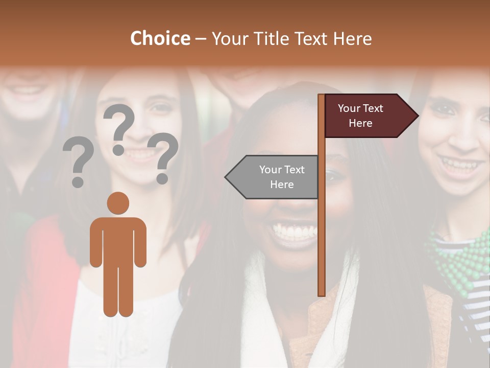 Multiethnic Person Girl PowerPoint Template