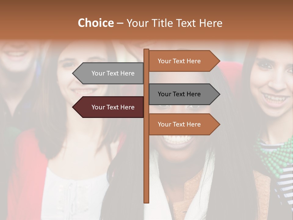 Multiethnic Person Girl PowerPoint Template
