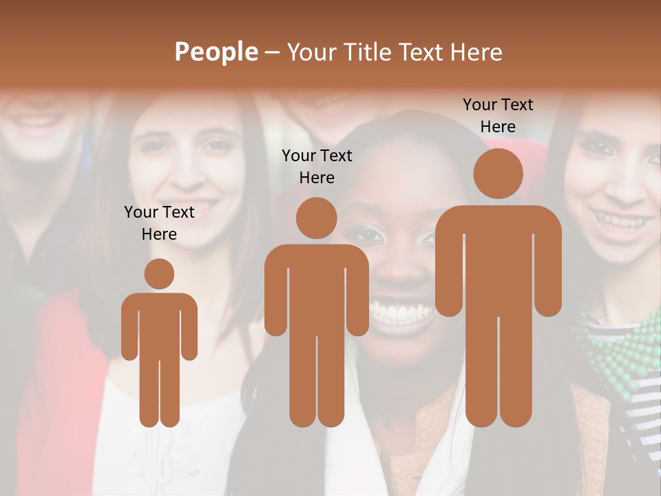 Multiethnic Person Girl PowerPoint Template