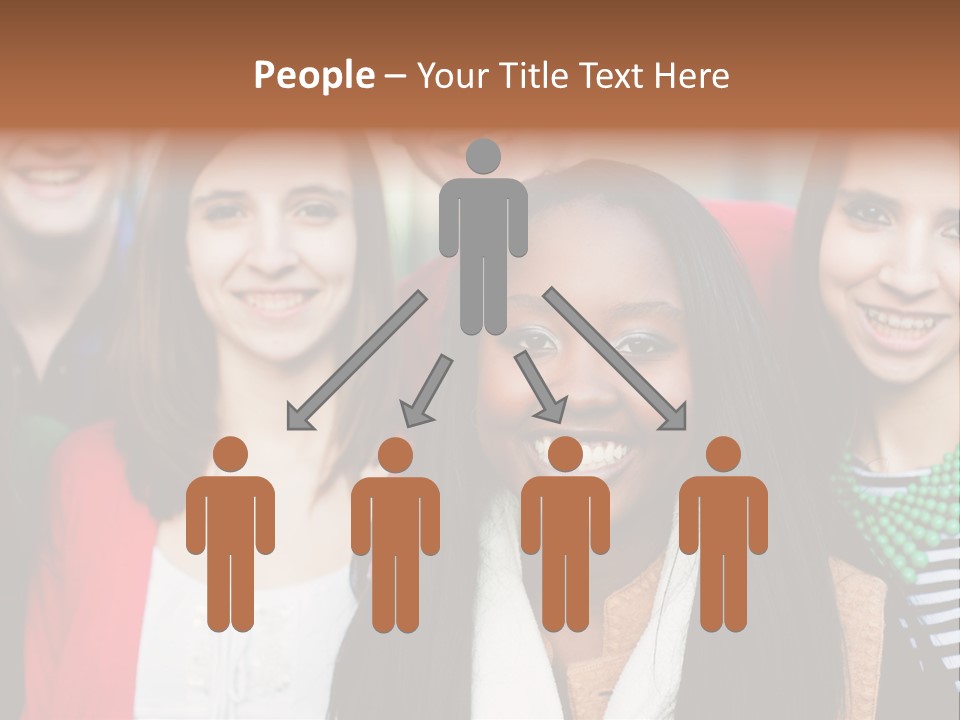 Multiethnic Person Girl PowerPoint Template