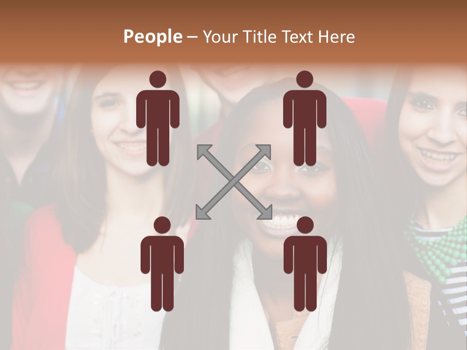 Multiethnic Person Girl PowerPoint Template