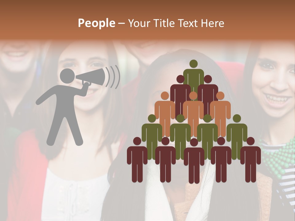 Multiethnic Person Girl PowerPoint Template