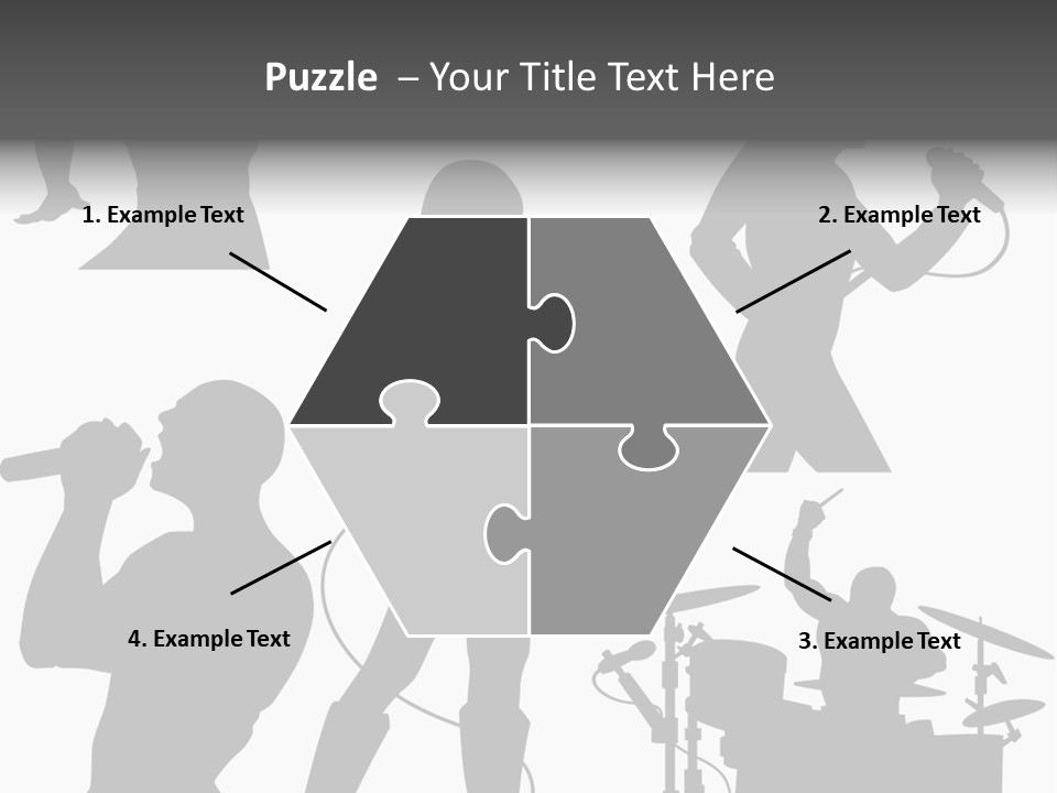 Male Drummer Party PowerPoint Template