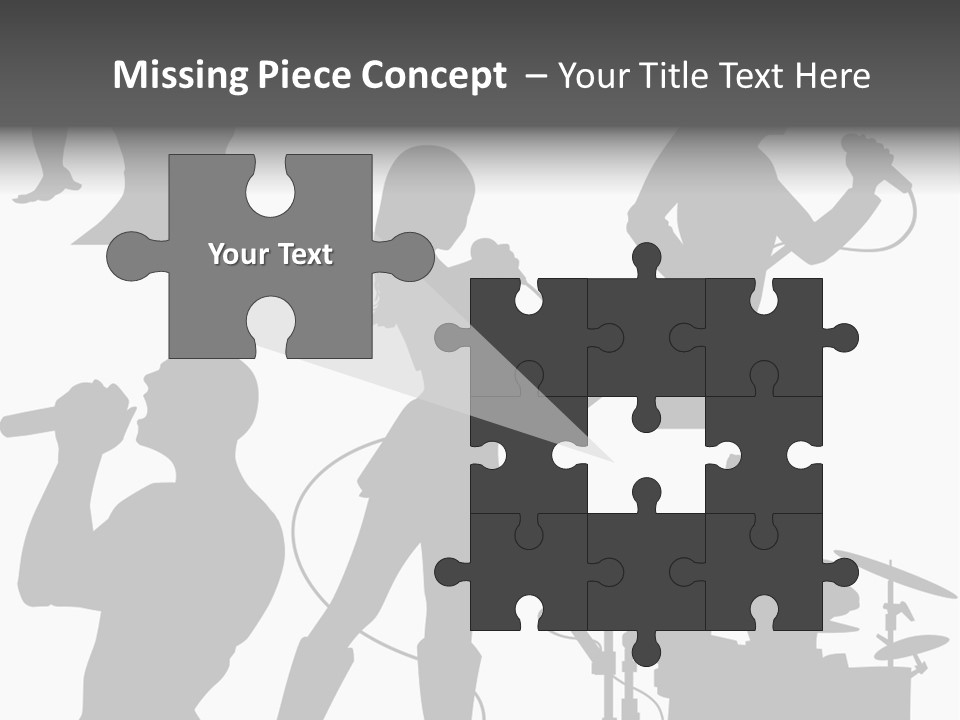 Male Drummer Party PowerPoint Template