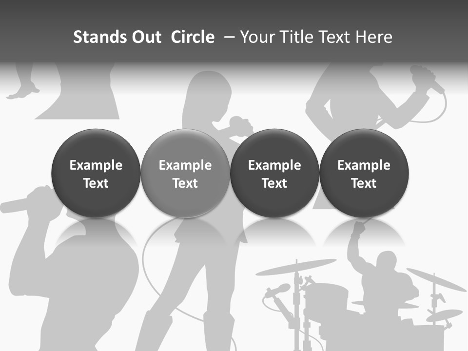 Male Drummer Party PowerPoint Template