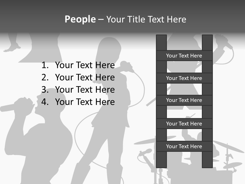 Male Drummer Party PowerPoint Template