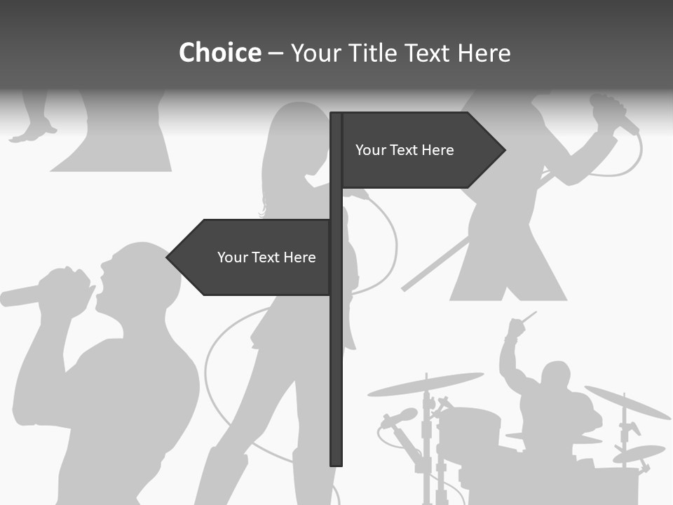 Male Drummer Party PowerPoint Template