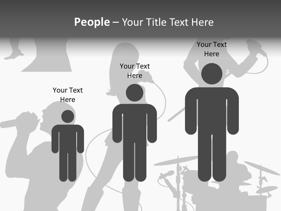 Male Drummer Party PowerPoint Template