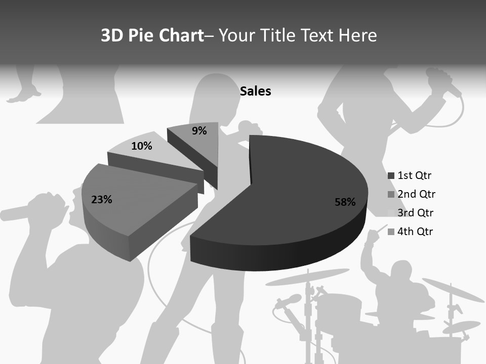 Male Drummer Party PowerPoint Template