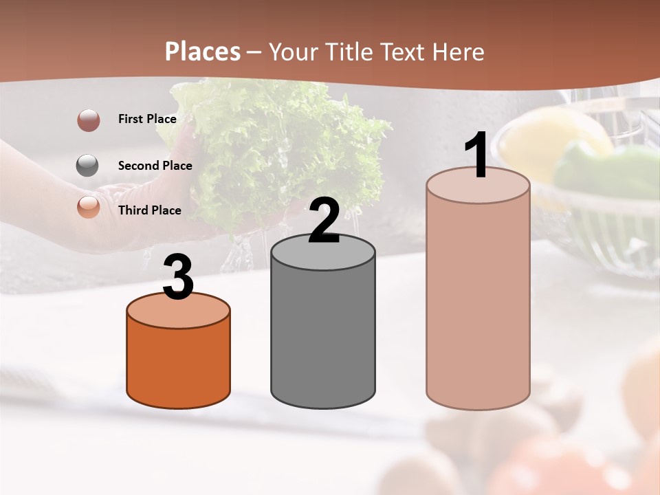 Kitchen Light Lettuce PowerPoint Template