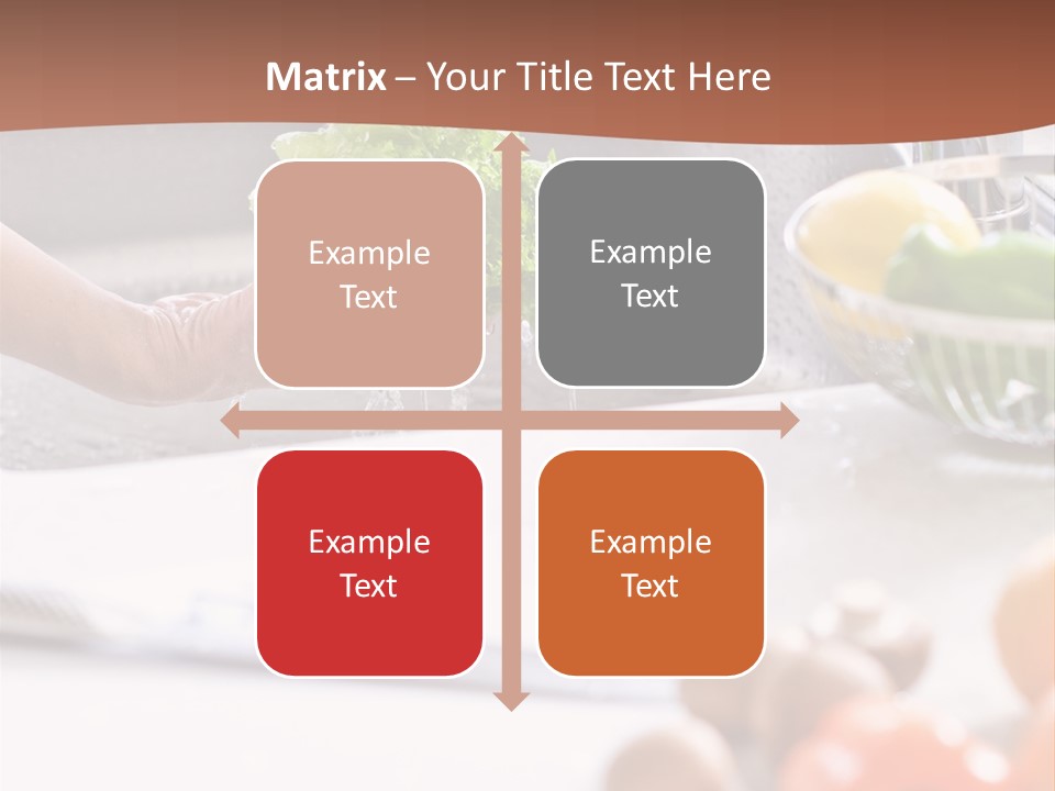 Kitchen Light Lettuce PowerPoint Template