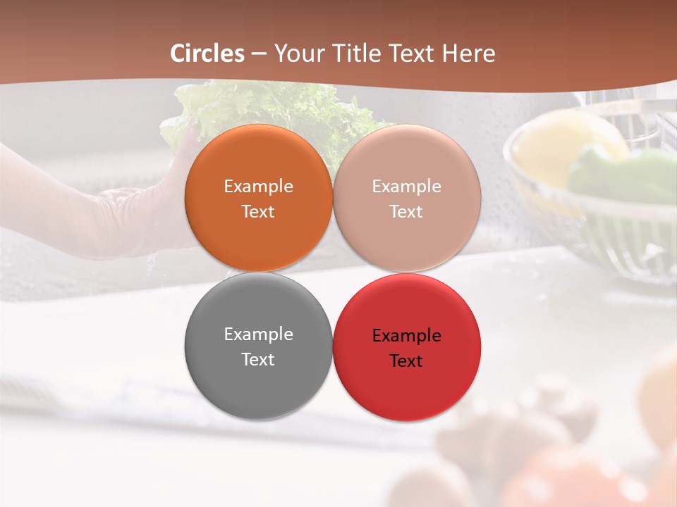 Kitchen Light Lettuce PowerPoint Template