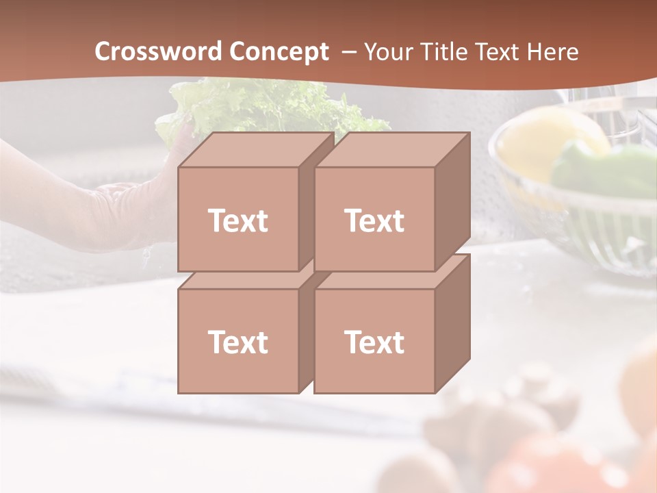 Kitchen Light Lettuce PowerPoint Template