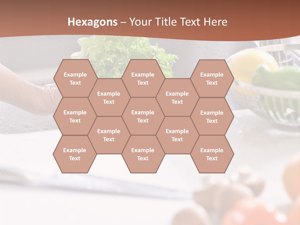 Kitchen Light Lettuce PowerPoint Template