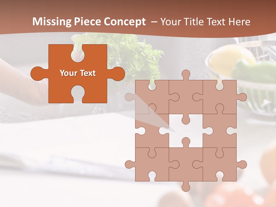 Kitchen Light Lettuce PowerPoint Template