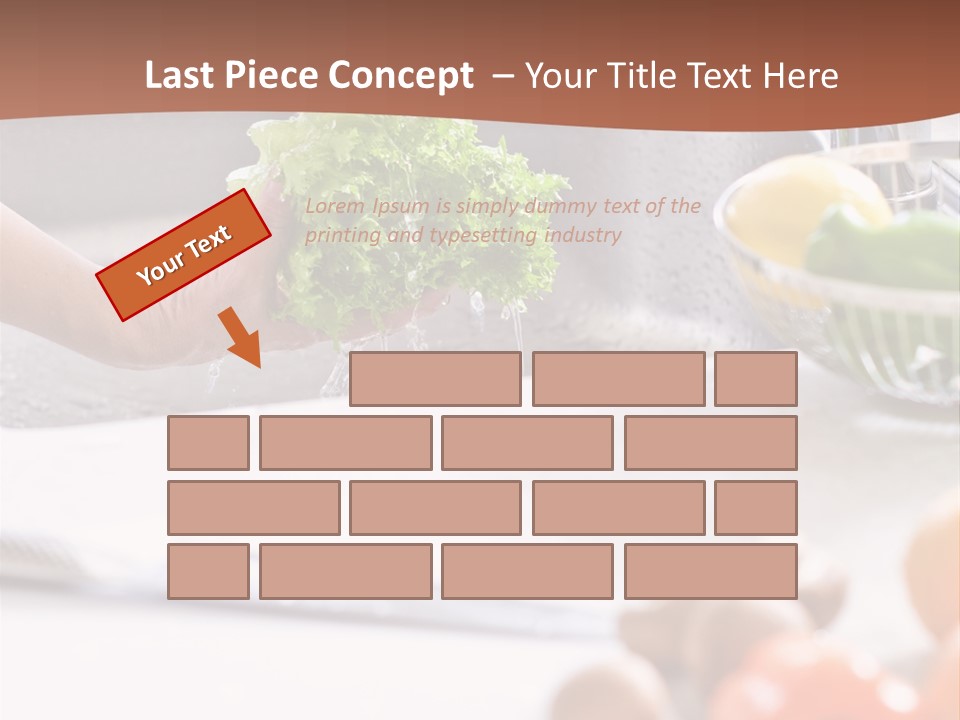 Kitchen Light Lettuce PowerPoint Template