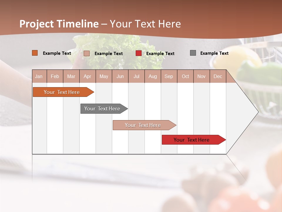 Kitchen Light Lettuce PowerPoint Template