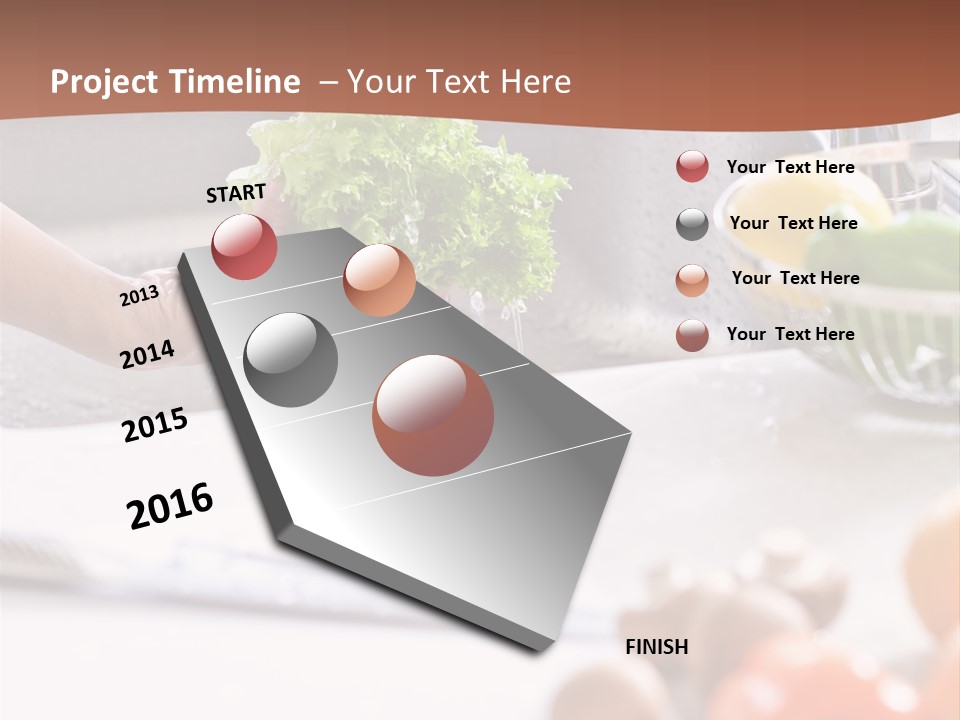 Kitchen Light Lettuce PowerPoint Template