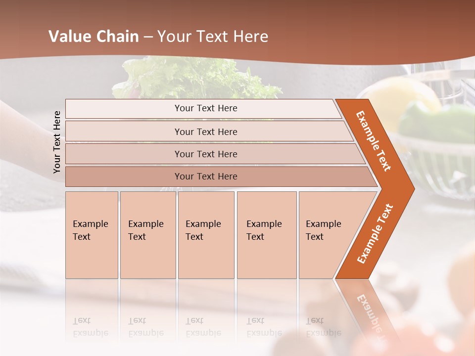 Kitchen Light Lettuce PowerPoint Template