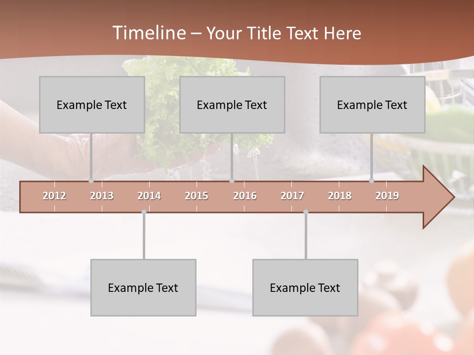 Kitchen Light Lettuce PowerPoint Template
