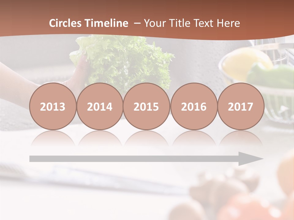 Kitchen Light Lettuce PowerPoint Template