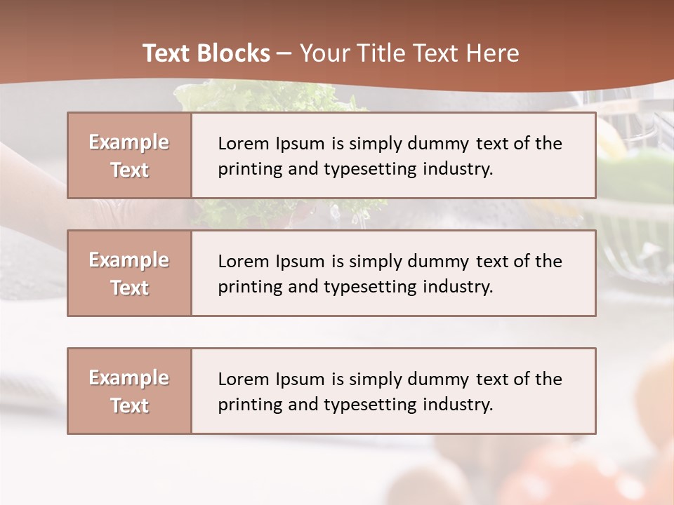 Kitchen Light Lettuce PowerPoint Template