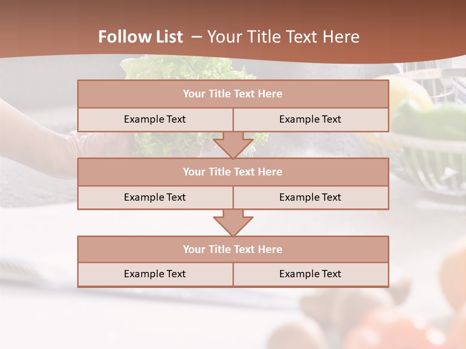 Kitchen Light Lettuce PowerPoint Template
