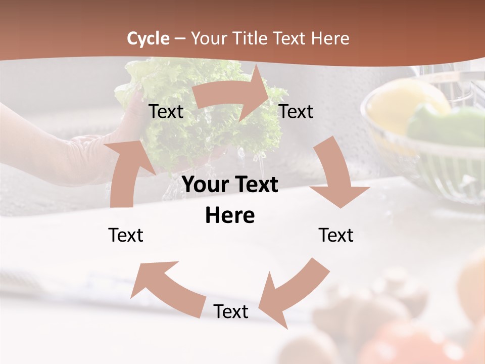 Kitchen Light Lettuce PowerPoint Template