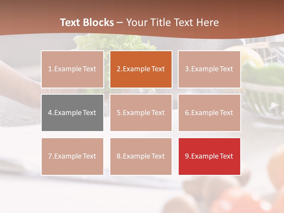 Kitchen Light Lettuce PowerPoint Template