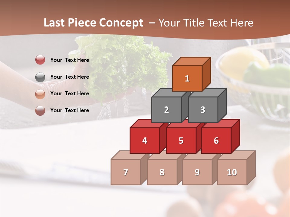 Kitchen Light Lettuce PowerPoint Template