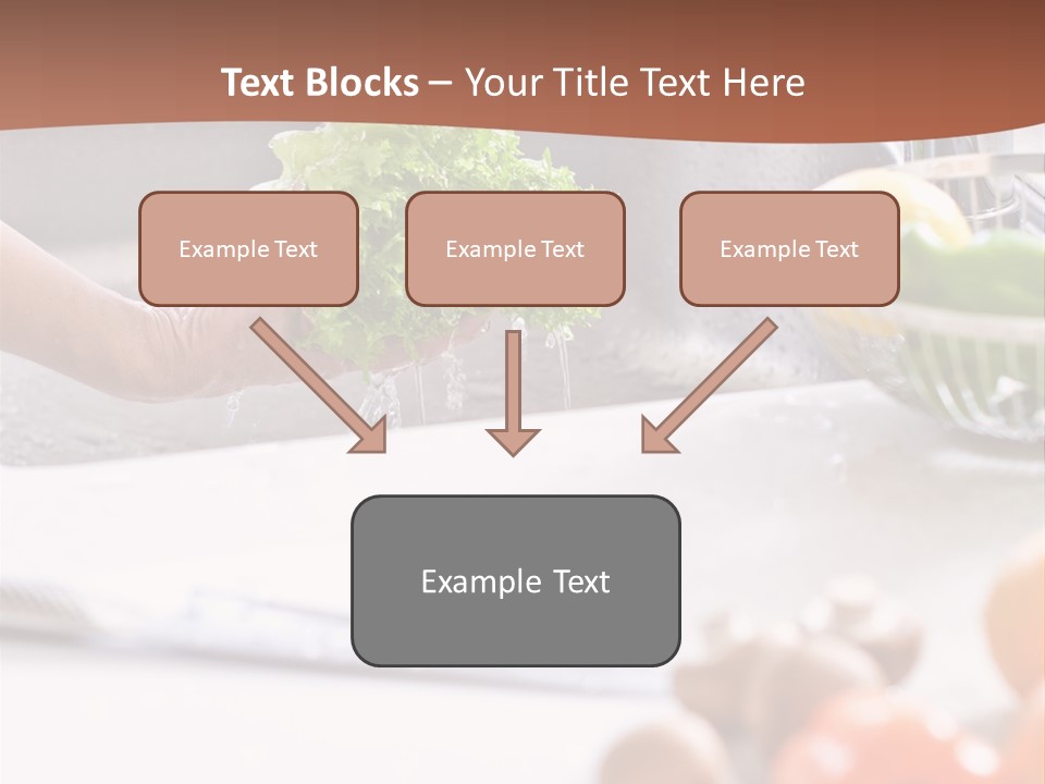 Kitchen Light Lettuce PowerPoint Template
