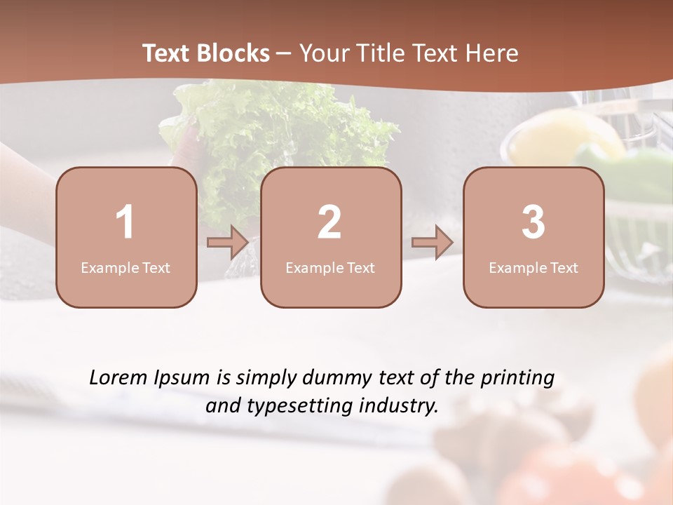 Kitchen Light Lettuce PowerPoint Template