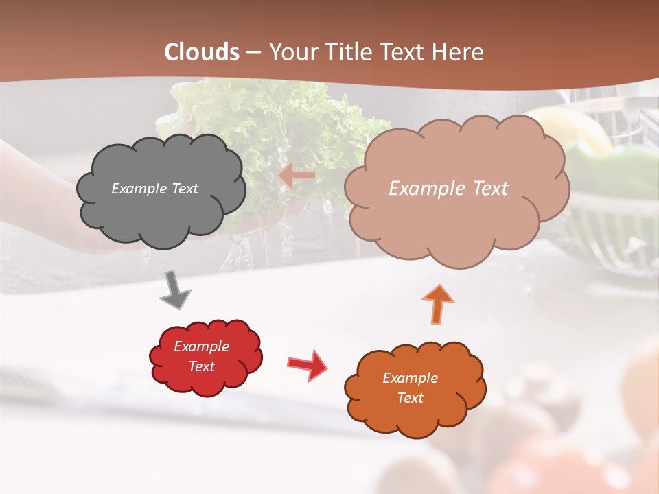 Kitchen Light Lettuce PowerPoint Template