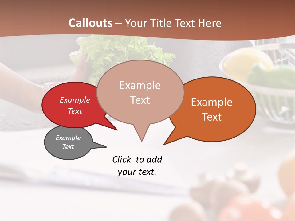 Kitchen Light Lettuce PowerPoint Template