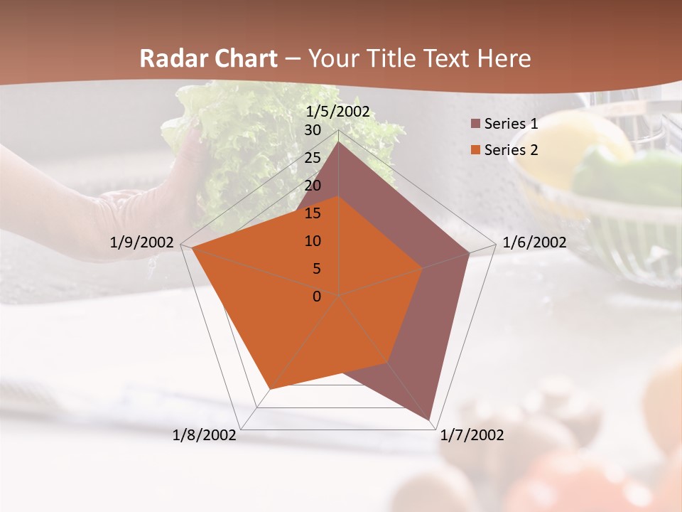 Kitchen Light Lettuce PowerPoint Template