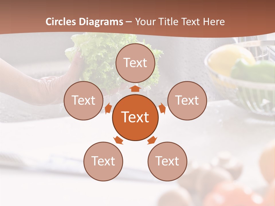 Kitchen Light Lettuce PowerPoint Template