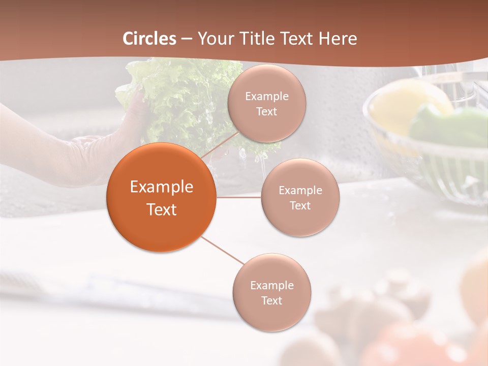 Kitchen Light Lettuce PowerPoint Template