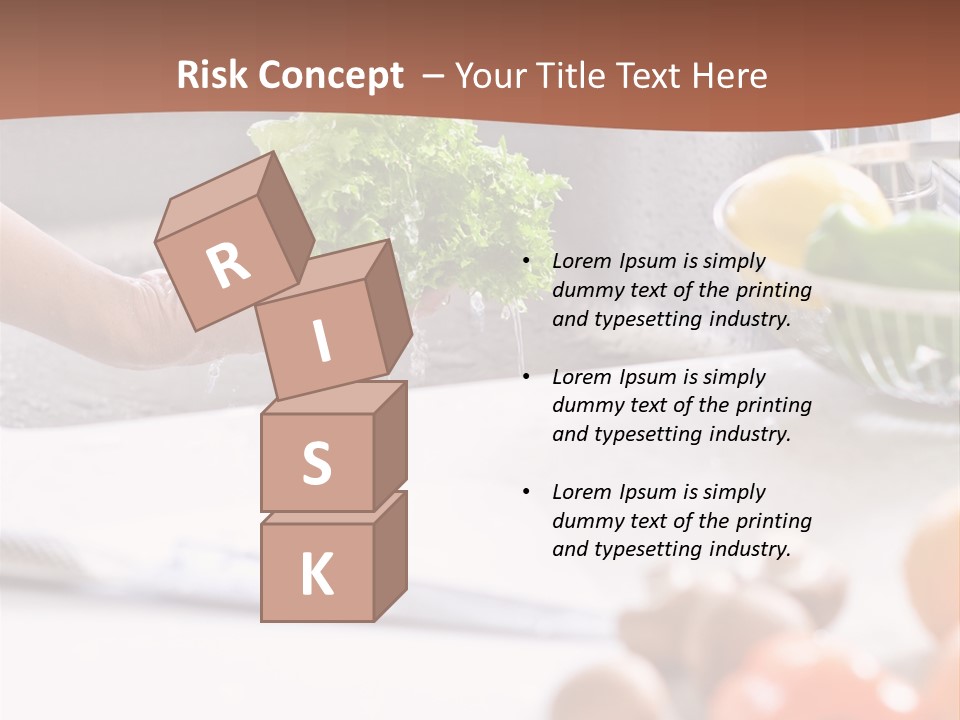 Kitchen Light Lettuce PowerPoint Template