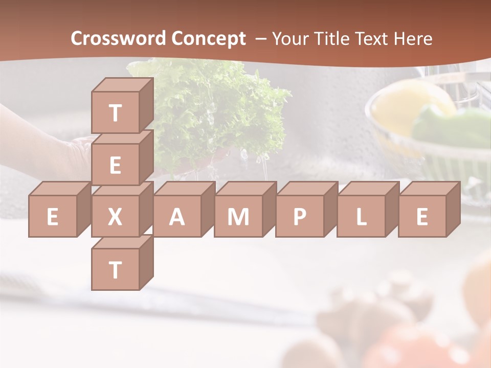 Kitchen Light Lettuce PowerPoint Template