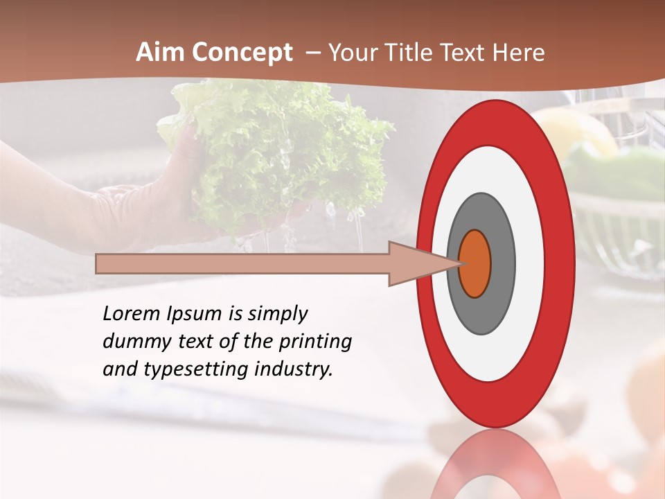 Kitchen Light Lettuce PowerPoint Template