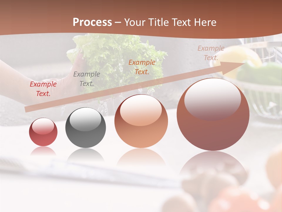 Kitchen Light Lettuce PowerPoint Template