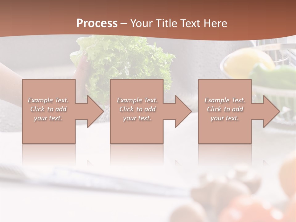 Kitchen Light Lettuce PowerPoint Template
