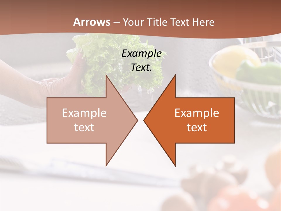 Kitchen Light Lettuce PowerPoint Template