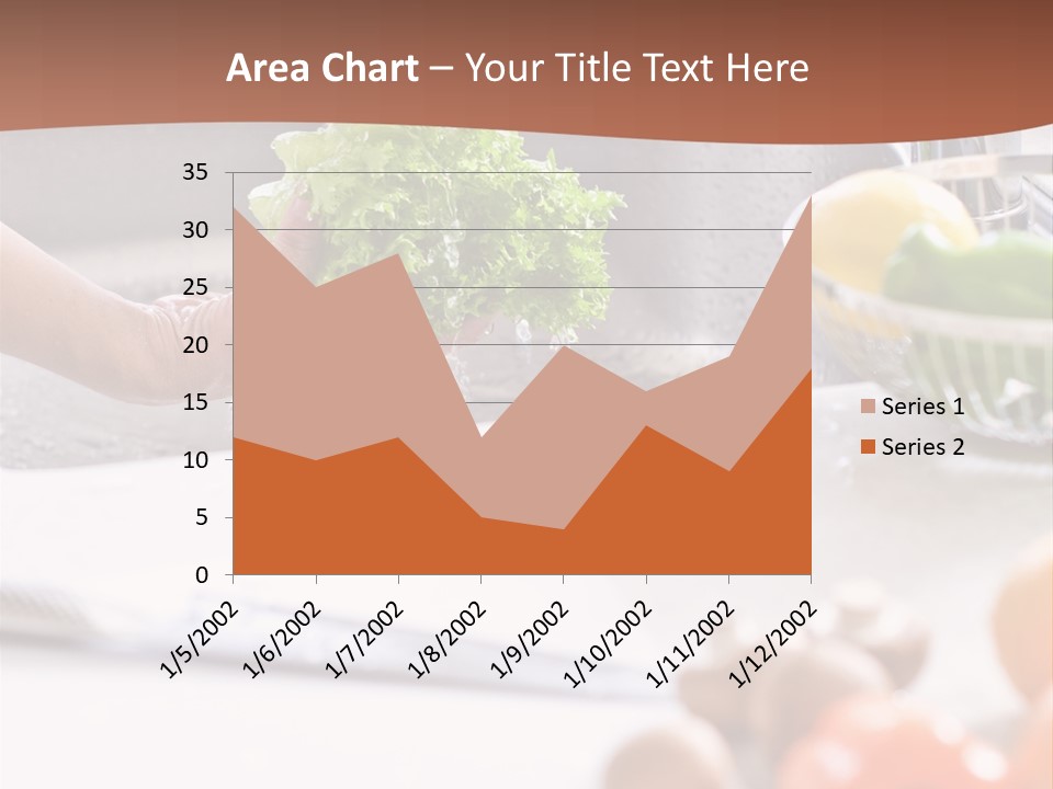 Kitchen Light Lettuce PowerPoint Template