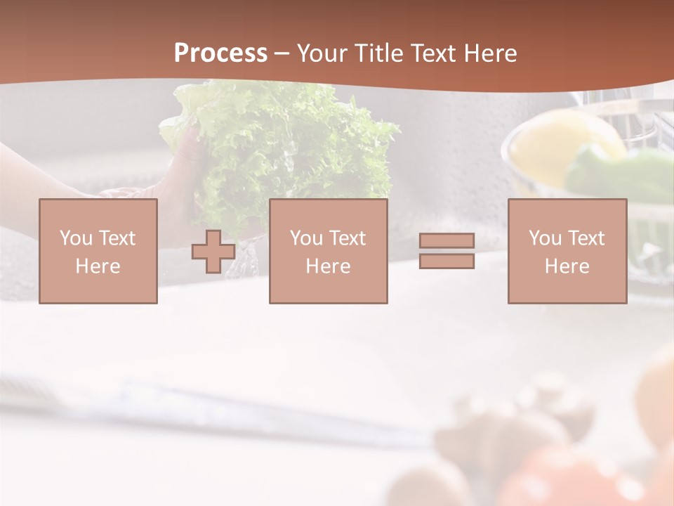 Kitchen Light Lettuce PowerPoint Template