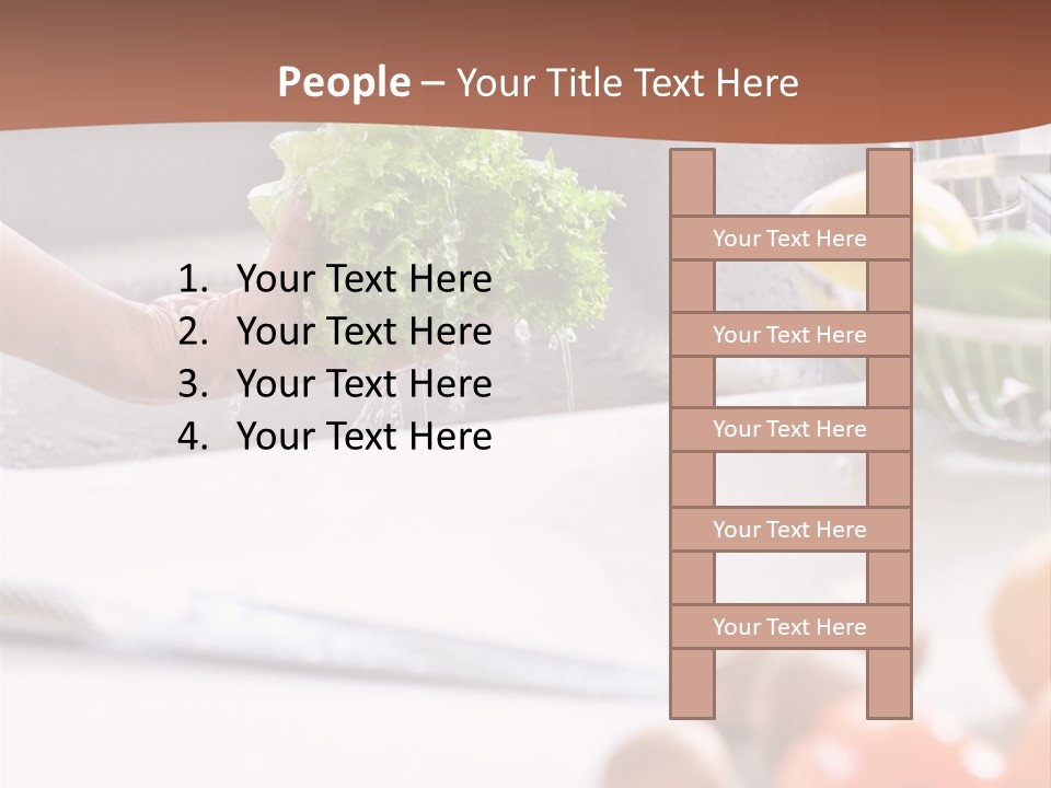 Kitchen Light Lettuce PowerPoint Template