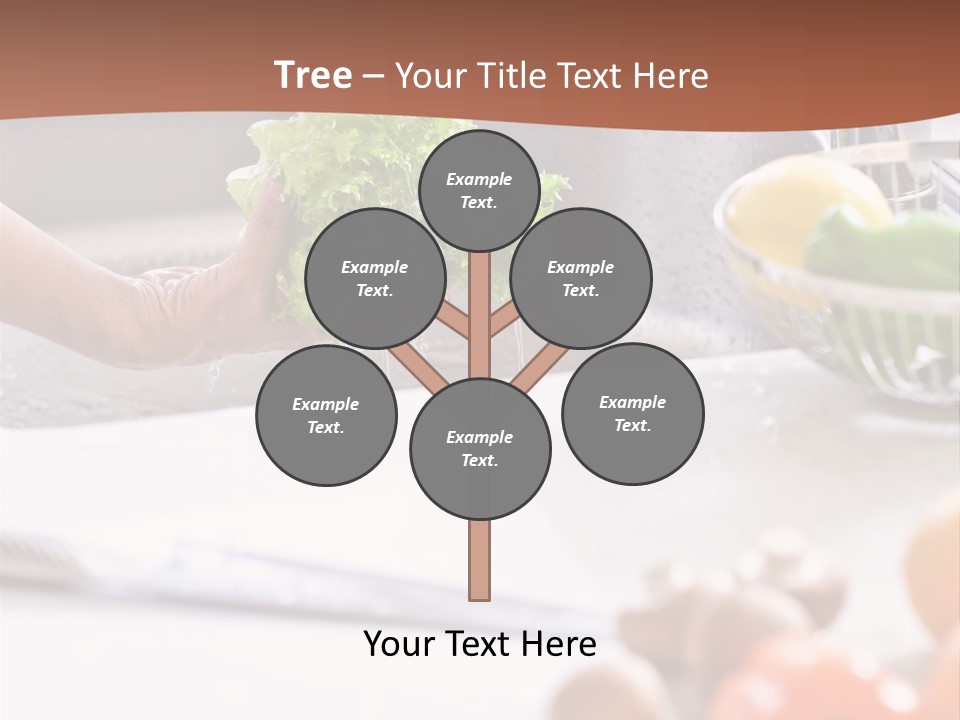 Kitchen Light Lettuce PowerPoint Template