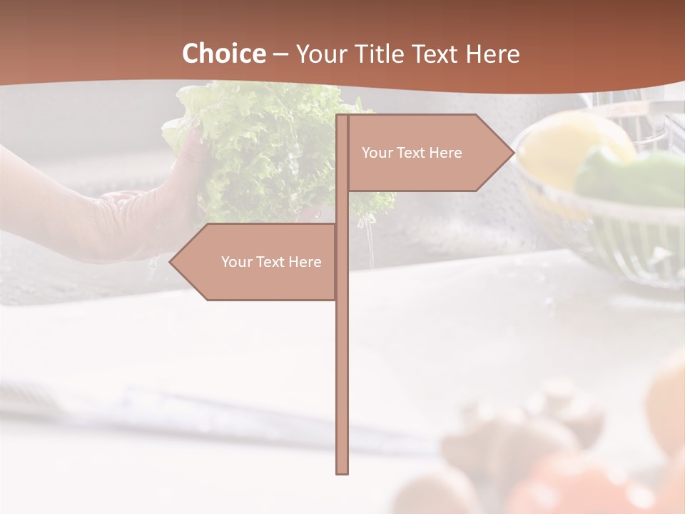 Kitchen Light Lettuce PowerPoint Template